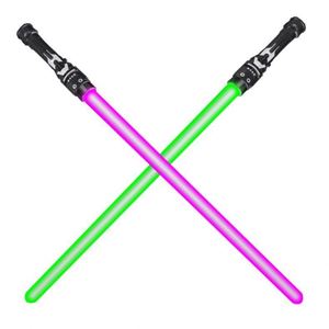 ดาบเลเซอร์เจได LED สำหรับเด็ก 2 ชิ้น พร้อมไฟกระพริบ เรืองแสงในที่มืด สำหรับเด็ก - Product Image 6