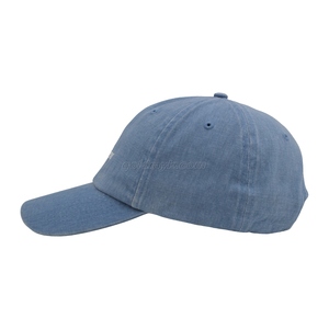 Vente en gros et en Offre Spéciale Casquette et chapeau de baseball en coton délavé non structuré à six panneaux avec logo brodé sur mesure - Product Image 3