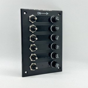 Panel de interruptores de palanca SPST de 3/6 vías DC12V ON-OFF con portafusibles, tablero de control de circuito <span class=keywords><strong>para</strong></span> camión, motocicleta, barco, RV - Product Image 4