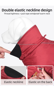New <strong>Dog</strong> <strong>Coat</strong> Keep Warm Waterproof Jacket Winter Pet Outfits <strong>Sausage</strong> Vest Solid Color Outdoor Sport Fleece Lining - Product Image 3