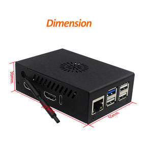 Arancione <span class=keywords><strong>Pi</strong></span> 5 Max custodia in metallo nero in lega di alluminio guscio di protezione con ventola Antenna opzionale e dissipatori di calore in alluminio per Opi 5max - Product Image 4