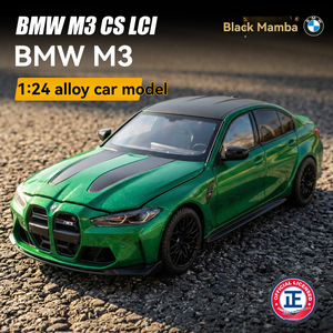 Coche de Juguete de Metal a Escala <span class=keywords><strong>1</strong></span>:<span class=keywords><strong>24</strong></span>, BMW M3 Cs Lci Oficialmente Autorizado, con Sonido y Luces, Puertas Abatibles, Modelo de Coche de Colección, Regalo, BWM - Product Image 2