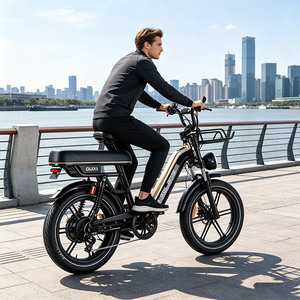 Bicicleta Eléctrica de Montaña DO-TOP Estilo Etro con Llantas Gruesas de 20 Pulgadas, Motor de 250W 48V de Litio con Motor Trasero sin Escobillas de 15AH, 7 Velocidades, Bicicleta Todoterreno Hidráulica - Product Image 6