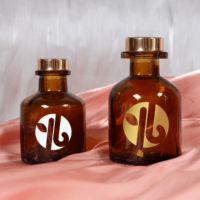 Décoration de maison de luxe vide 250ml 500ml bouteille de diffuseur de roseau en verre bouteille de diffuseur d'arôme de roseau bouteille en verre de parfum