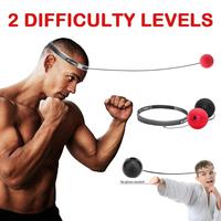 Vente en gros Ensemble de balles réflexes de combat 2 niveaux de difficulté Ballon de boxe avec bandeau
