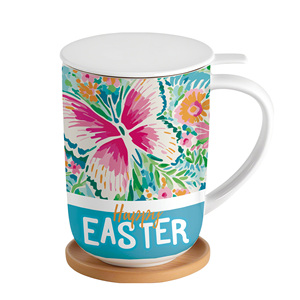 Vajilla personalizable para FESTIVAL DE Pascua, tazas de cerámica con tapa y asa para tu café o té matutino - Product Image 2
