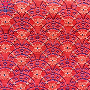 女性服,ドレスデザインカスタムアフィニティ花嫁ナイロンレースメッシュコットン生地刺繍フランスレース用 - Product Image 6