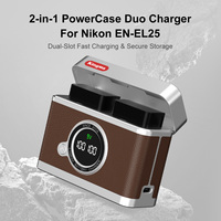 Chargeur de batterie double fente KingMa EN-EL15 avec écran LCD et charge rapide USB-C PD pour Nikon Z30 Z50 Z50 II ZFC