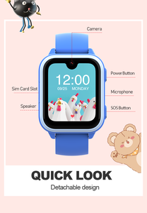 Montre connectée pour enfants KT37 AI 4G Android, écran WIFI, appel SOS, fréquence cardiaque, GPS, tracker Esim, montre GPS - Product Image 2