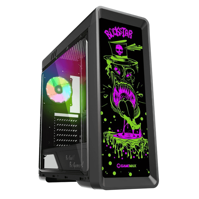RockStar GameMax Mid Tower ATX Steel Black Case