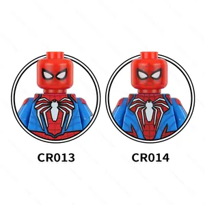 CR013 ซูเปอร์ฮีโร่ภาพยนตร์ตัวอักษร Peter Parker Spider เก็บอิฐ Man การศึกษาอาคารบล็อกเด็กมินิของเล่น CR014