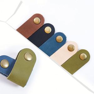 Organizador de Cables de Cuero Vacuno para Regalo Promocional, Clip de Almacenamiento con Hebilla Hecha a Mano, Enrollador de Cables, Regalos de Bienvenida en Stock - Product Image 2