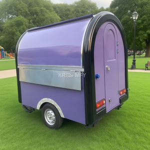 Mini chariot mobile avec bar à pizzas, donuts et hot-dogs, petit kiosque de cuisine, restaurants, restaurant en plein air, camion de nourriture, remorque à café - Product Image 4