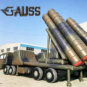 Modèle réplique de véhicule <span class=keywords><strong>radar</strong></span> gonflable <span class=keywords><strong>militaire</strong></span> GAUSS-8 personnalisé, grand format, vert/marron, pour entraînement, avec <span class=keywords><strong>radar</strong></span> passif et infrarouge - Product Image 3