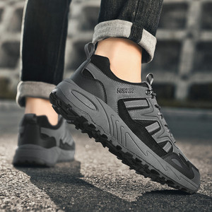 Zapatos de Montañismo para Hombre, Primavera-Otoño, <span class=keywords><strong>Botas</strong></span> de Senderismo, Trekking, Excursionismo, Trail Running, con Cordones, Malla Transpirable, Suaves - Product Image 3