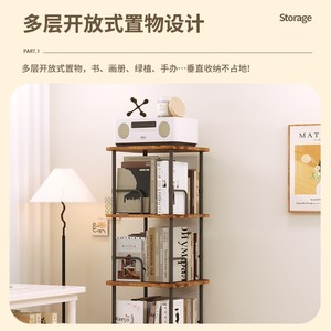 Estantería de madera de hierro para libros, de 3, 4 o 5 niveles, que ahorra espacio, para el hogar, sala de estar, libros infantiles - Product Image 2