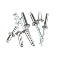 Usine acier inoxydable SS 304 316 ASTM B8M B8T tête ronde saillante extrémité ouverte Rivet aveugle DIN 7337 A