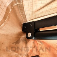 Auvent latéral double poteau 270 degrés sans LED pour véhicule, abri de camping étanche pour SUV et Overlanding