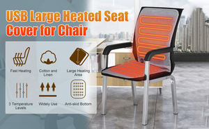 Gran Área de calefacción, cojín de asiento con calefacción USB, funda de asiento más cálida, almohadilla de calefacción para terapia, cojín de asiento para silla de oficina - Product Image 6