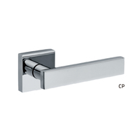 AKADA Levier carré en alliage de zinc noir mat pour entrée de chambre à coucher design Poignées de porte panache classiques en alliage de zinc