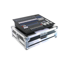Console d'éclairage de scène DMX 512 1024 canaux, multicanal, IP20, avec flight case, idéale pour les mariages, les discothèques et les événements DJ
