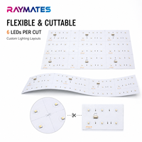 Panneau LED RGBW DC24V 500*250mm à lumière uniforme, découpable, pour rétroéclairage de marbre sous pierre, plafond blanc, garantie 5 ans