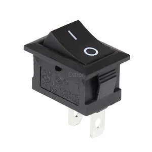 KCD1-101 Spst On Off Rocker Switch 2PIN T85 Mini Tuimelschakelaar 6A 250VAC 2 Posities PA66 Met "O Ik" Mraked