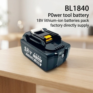 Batterie de perceuse sans fil rechargeable XMX <span class=keywords><strong>18V</strong></span> 4000mAh 72Wh Lithium Noir & Rouge Cathode LiNiMnCoO2 Compatible BL1840 BL1850 - Product Image 4