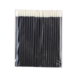 Pincel desechable para labios, herramienta de maquillaje con mango hueco, cerdas de nailon flocadas para aplicación de brillo labial, 50 unidades - Product Image 2