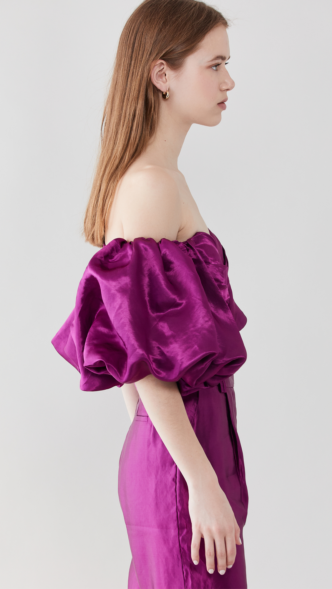 Women Hollow Out Two Piece Set Sexy Elegant off Shoulder Puff Sleeves Smocking Pleat 2piece Women Outfit · image 2