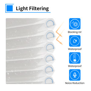 ستارة قرص العسل مع نافذة مقلوبة حديثة ، ستارة دفع وسحب لاسلكية قرص العسل - Product Image 4