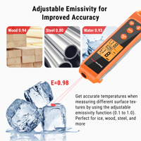 Pour ThermoPro TP420 thermomètre infrarouge numérique outil de cuisine en plastique multifonctionnel