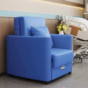 Silla Cama Plegable Convertible Moderna para Acompañante Médico con Tapicería Suave y Lavable - Product Image 5