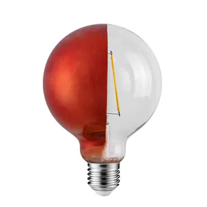 Bombillas LED regulables de medio cromo, G80 G25, luz Edison Vintage, 4w, 6w, 8w, 2700K, E26, E27, para bombillas colgantes de espejo