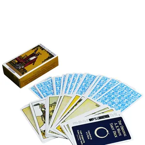 Custom Printing Arabic Trading Card Game Oracle Card Deck Mini Tarot Card Games With Guidebook And Box