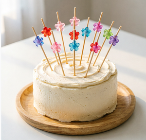 HYF BS001 Spiedini Decorativi in Bambù Monouso Multicolore <span class=keywords><strong>per</strong></span> Cocktail, Frutta, Dolci, Tapas, Antipasti, Canapè, <span class=keywords><strong>Compleanni</strong></span> - Product Image 5