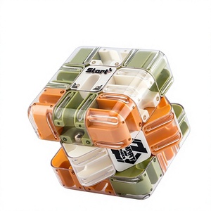 <span class=keywords><strong>Cubo</strong></span> laberinto de bolas rodantes transfronterizo <span class=keywords><strong>3x3</strong></span> de plástico, juguete de lógica mágica para batalla PK, alivio del estrés para niños - Product Image 1