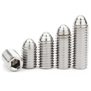 Quan Zhuo 304 Stainless Steel Ball Head <b>Screw</b> M3 M16 Metric Standard Thread Grade A Spring Plunger - Product Image 4