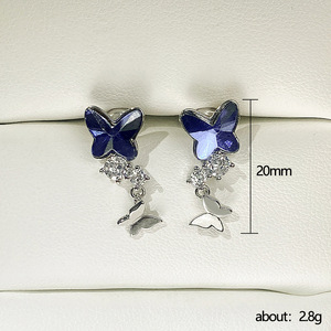 Eleganti Orecchini a Perno con Fiocco per Donne, Gioielli Scintillanti per Uso Quotidiano, Vendita all'Ingrosso - Product Image 5