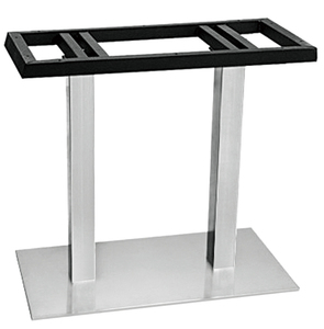 ขาตั้งโต๊ะสแตนเลสแบบสองเสา ทันสมัย ใช้ได้ทั้งโต๊ะรับประทานอาหารและโต๊ะทำงาน แข็งแรง ทนทาน เหมาะสำหรับห้องนั่งเล่นและโรงแรม - Product Image 1