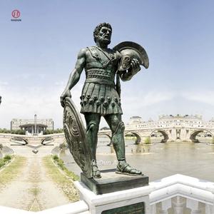Jardín al aire libre Antiguo Tamaño real Bronce Romano Guerrero Estatua Escultura espartana - Product Image 5