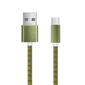 Câble de données USB Type-C blindé en cuivre pur à charge rapide 5A durable Caterpillar tressé pour iOS - Product Image 3