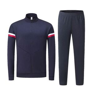 Chaqueta Deportiva de Fútbol 100% Poliéster con Nombre y Logotipo Personalizados, Traje de Fútbol con Cremallera Completa para Hombre, Chaqueta Deportiva para Equipo de Fútbol - Product Image 3