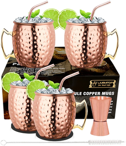 Hammered Cup Moscow Mule Set Beer Vodka Wine Mugs Set