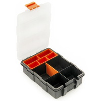 Rangement transparent en plastique Séparateurs en plastique amovibles Organisateurs de pièces de quincaillerie de stockage polyvalents et durables Boîte à outils