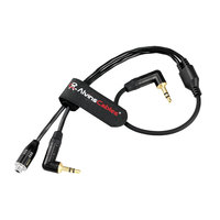 Câbles Alvin's AUX Tentacle Sync 3,5 mm TRS Microphone Y-Cable pour entrée audio de caméra 30 cm/12 pouces