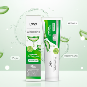 Pasta Dental de <span class=keywords><strong>Aloe</strong></span> <span class=keywords><strong>Vera</strong></span> Orgánica Sin Flúor, Más Vendida, para Blanquear los Dientes y Refrescar el Aliento; Personalizable <span class=keywords><strong>con</strong></span> Logotipo - Product Image 2