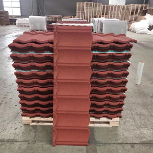 Free Sample Sound Insulation Colorful Stone Granules Coated Aluminium Zinc Roofing Sheet Stone Coated Metal Roof Tiles - Product Image 2