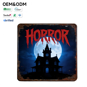 व्यक्तिगत कस्टम धातु टिन संकेत. विंटेज रेट्रो हॉरर फिल्म कस्टम थोक सौदेबाजी - Product Image 1