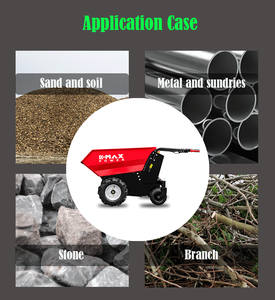 Mini-benne électrique 500 kg de charge utile, batterie 48 V, <span class=keywords><strong>brouette</strong></span> de jardin, chariot utilitaire pour le déplacement de matériaux sur chantier - Product Image 6